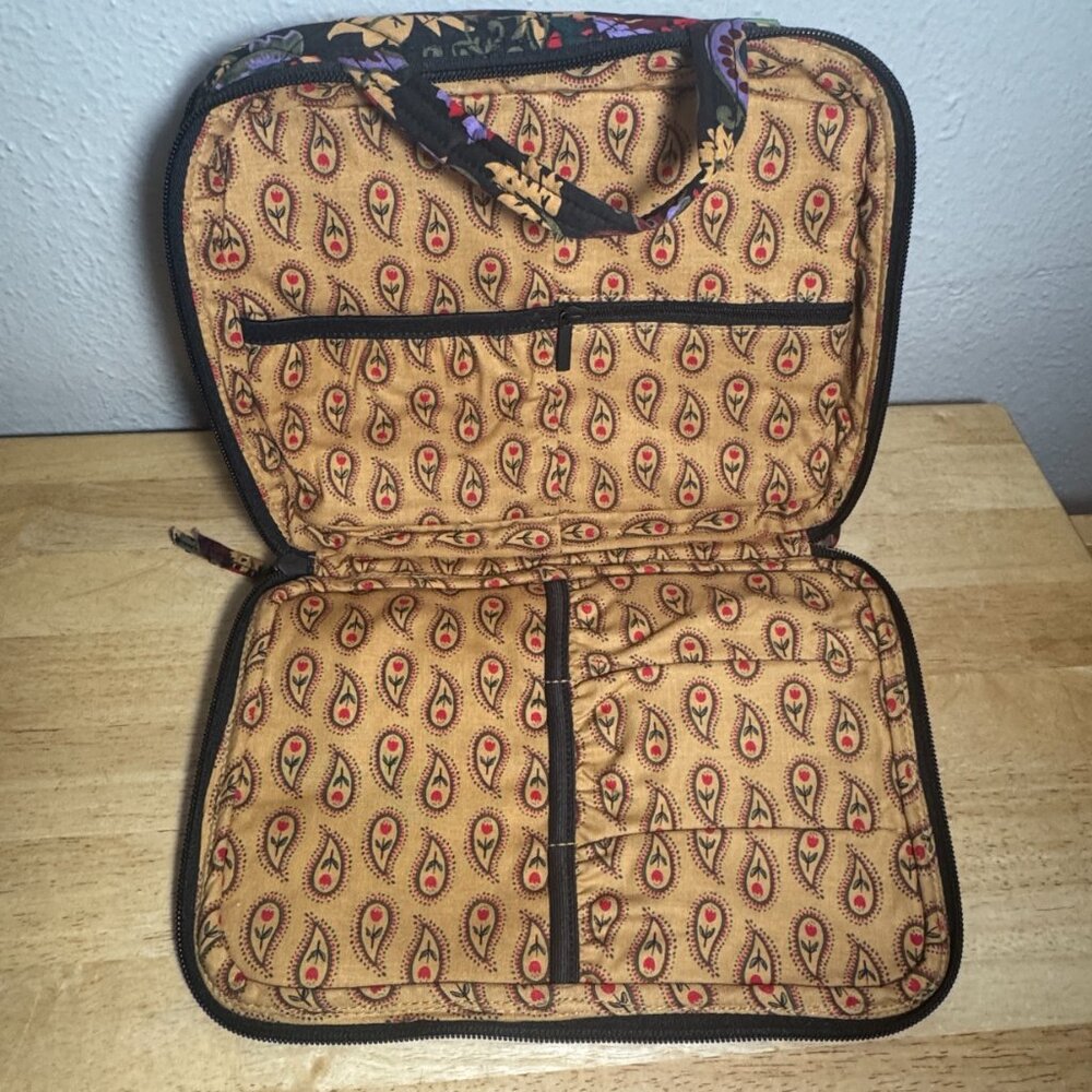 Vera Bradley Ultimate Travel Case in Midnight Garden Paisley NWT - Picture 6 of 10